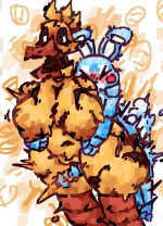 Fat ass chicken vs small ass bunny