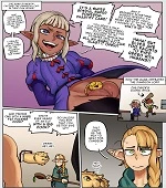 Marcille defeats the Dungeon lord